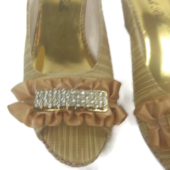 Lunnah Bella Taupe Bling Mini Wedges - Picture 3 of 7